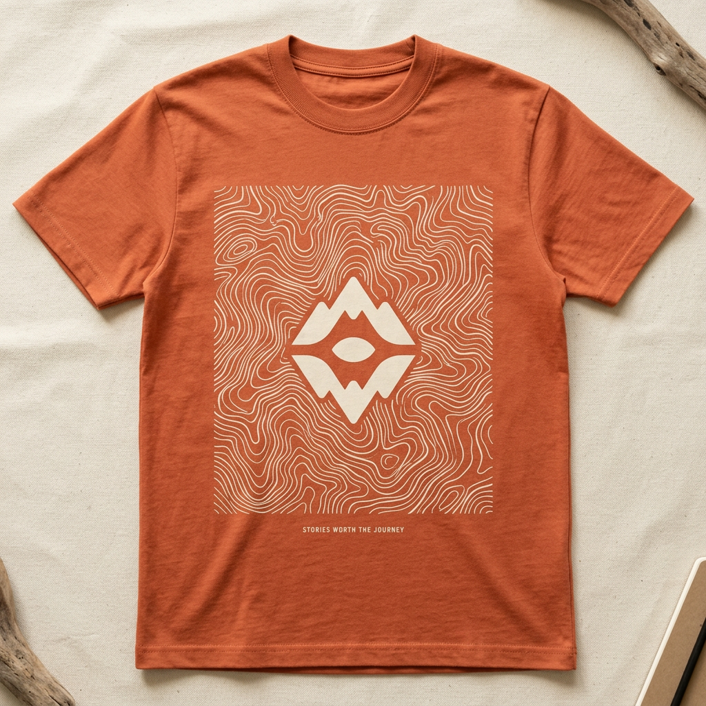 Clay Wayfarer topo graphic t-shirt